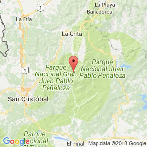 Localización de San José de Bolívar en Táchira
