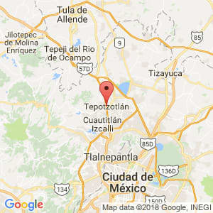 Localización de Tepotzotlán en México