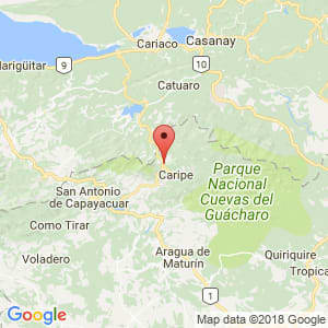 Localización de Parroquia San Agustín en Monagas