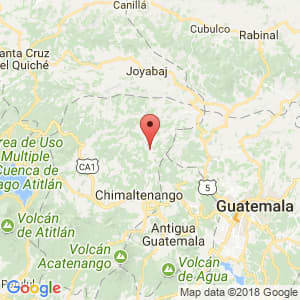 Localización de San Martín Jilotepeque en Chimaltenango