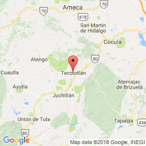 Localización de Tecolotlán en Jalisco