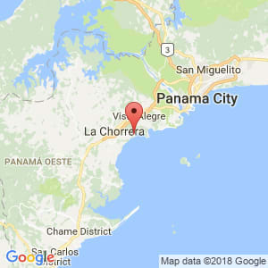 Localización de Puerto Caimito en Panamá Oeste