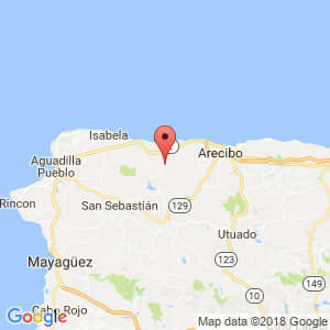 Localización de Piedra Gorda en Arecibo