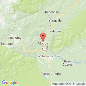 Localización de Mocoa en Putumayo