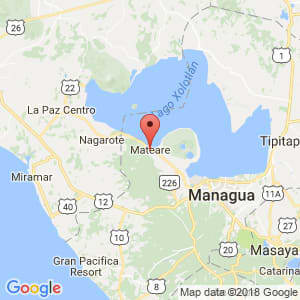 Localización de Mateare en Managua