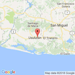 Localización de Santa María en Usulután