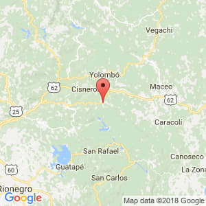 Localización de San Roque en Antioquia