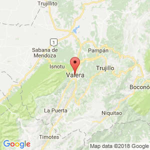 Localización de Valera en Trujillo