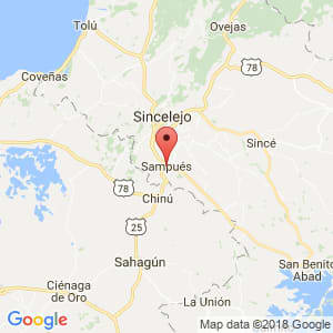 Localización de Sampues en Sucre