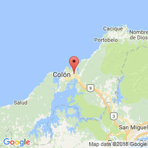 Localización de Cativá en Colón