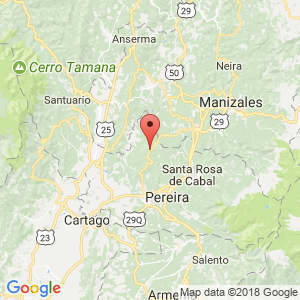 Localización de Marsella en Risaralda