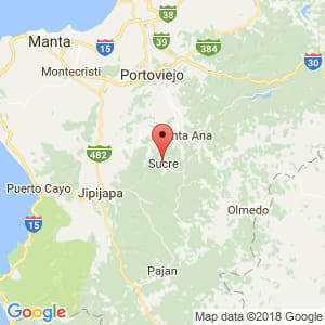 Localización de Sucre en Manabí