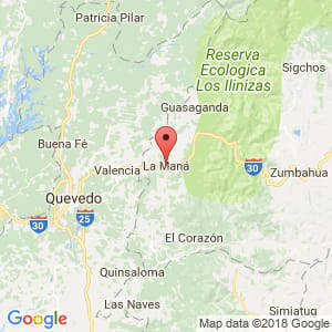Localización de La Maná en Cotopaxi