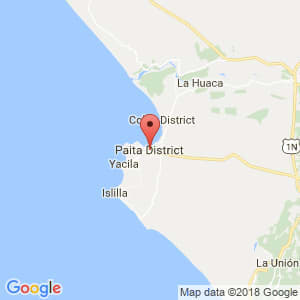 Localización de Paita en Piura