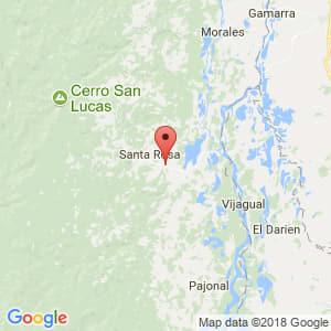 Localización de Santa Rosa de Simití en Bolívar