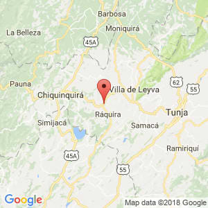 Localización de Tinjacá en Boyacá