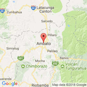 Localización de Ambato en Tungurahua