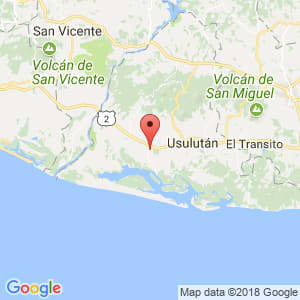 Localización de Jiquilisco en Usulután