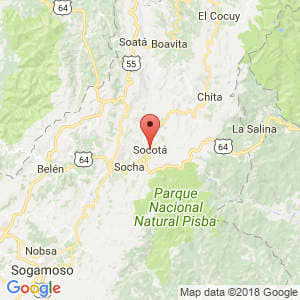 Localización de Socota en Boyacá