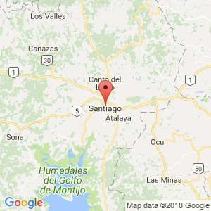 Localización de Santiago de Veraguas en Veraguas