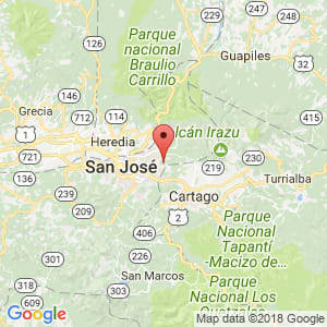 Localización de San Rafael Montes de Oca en San José