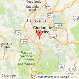 Localización de Coyoacán en Distrito Federal