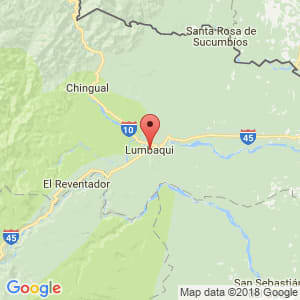 Localización de Lumbaquí en Sucumbíos