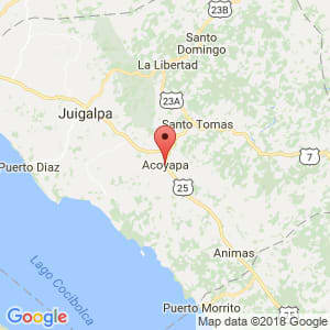 Localización de Acoyapa en Chontales