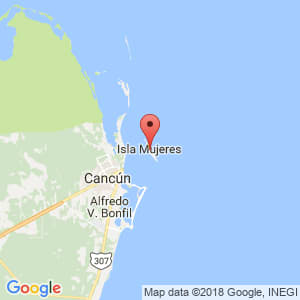 Localización de Isla Mujeres en Quintana Roo
