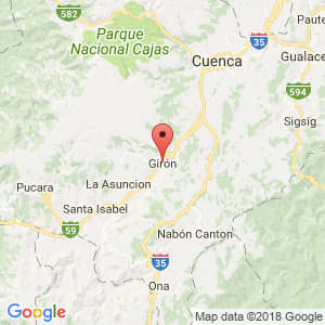 Localización de Girón en Azuay