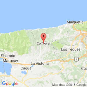 Localización de Colonia Tovar en Aragua
