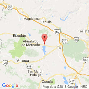 Localización de Teuchitlán en Jalisco