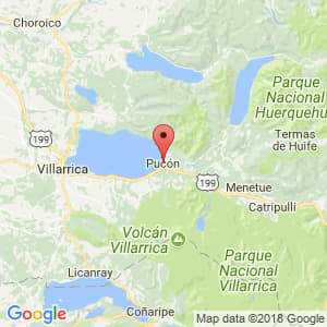Localización de Pucón en La Araucanía