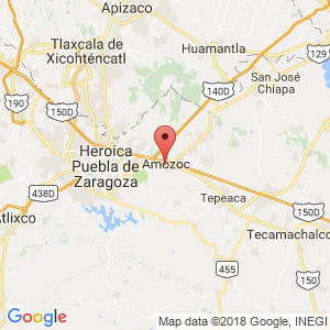 Localización de Amozoc en Puebla