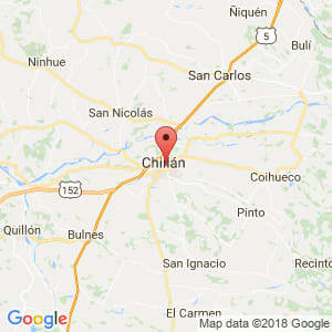 Localización de Chillán en Biobío