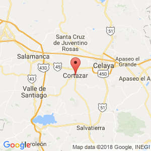Localización de Cortazar en Guanajuato