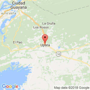 Localización de Upata en Bolívar