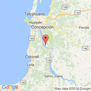 Localización de Chiguayante en Biobío