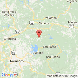 Localización de Alejandría en Antioquia