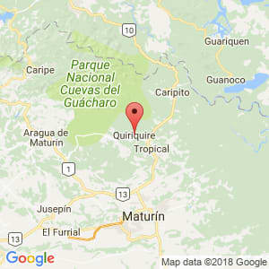 Localización de Quiriquire en Monagas