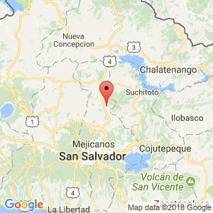 Localización de Guazapa en San Salvador