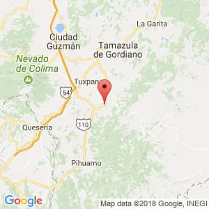 Localización de Tecalitlán en Jalisco