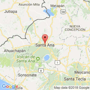 Localización de Santa Ana en Santa Ana