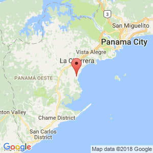 Localización de Playa Leona en Panamá Oeste