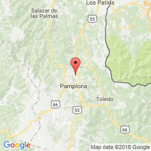 Localización de Pamplonita en Norte de Santander