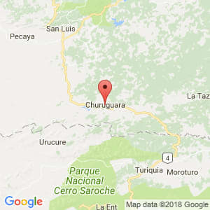 Localización de Churuguara en Falcón