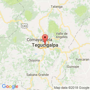 Localización de Tegucigalpa en Francisco Morazán