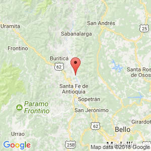 Localización de Olaya en Antioquia