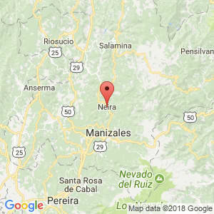Localización de Neira en Caldas