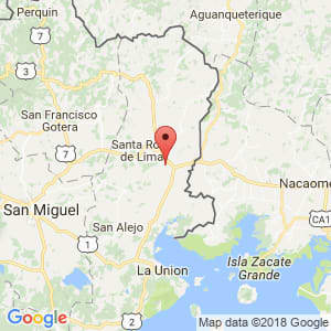 Localización de Pasaquina en La Unión